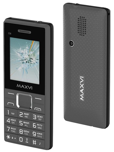 Сотовый телефон MAXVI C9i Grey-Black