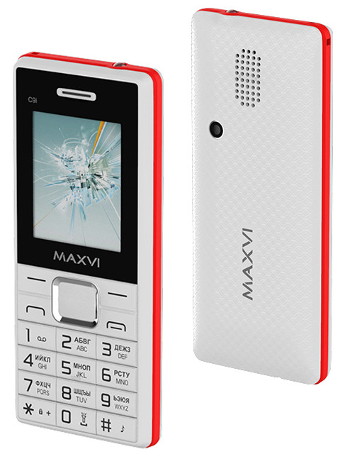 Сотовый телефон MAXVI C9i White-Red