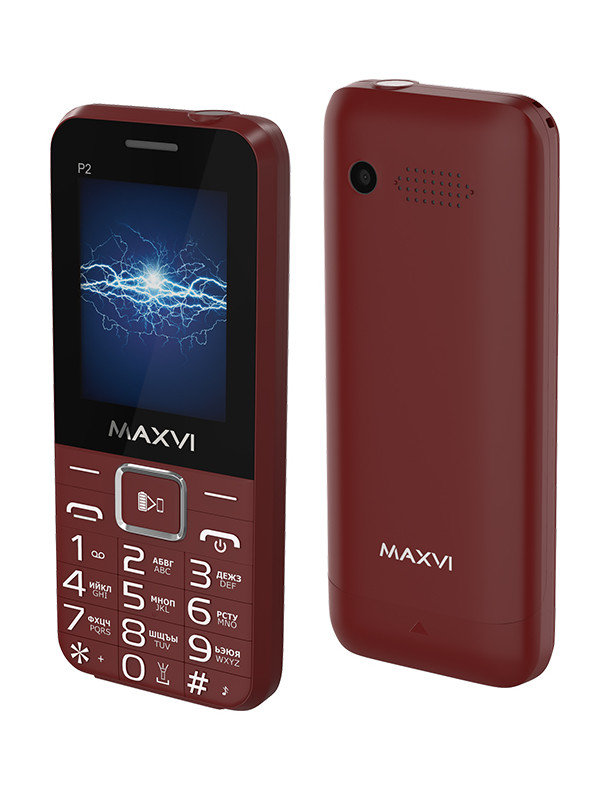 Zakazat.ru: Сотовый телефон Maxvi P2 Wine-Red