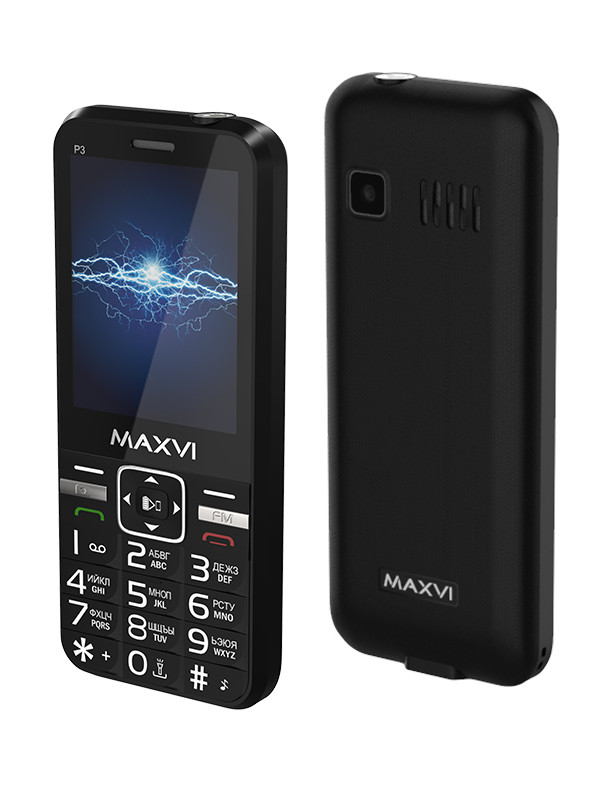 Zakazat.ru: Сотовый телефон Maxvi P3 Black