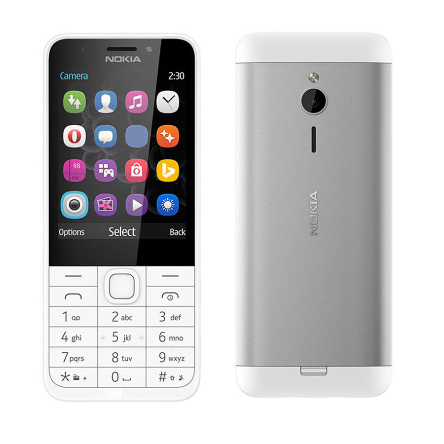 Сотовый телефон Nokia 230 (RM-1172) Dual Sim White Silver Выгодный набор + серт. 200Р!!!