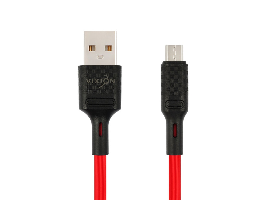 Фото - Аксессуар Vixion K27m USB - microUSB 1m Red аксессуар vixion k9 ceramic usb microusb 1m black white