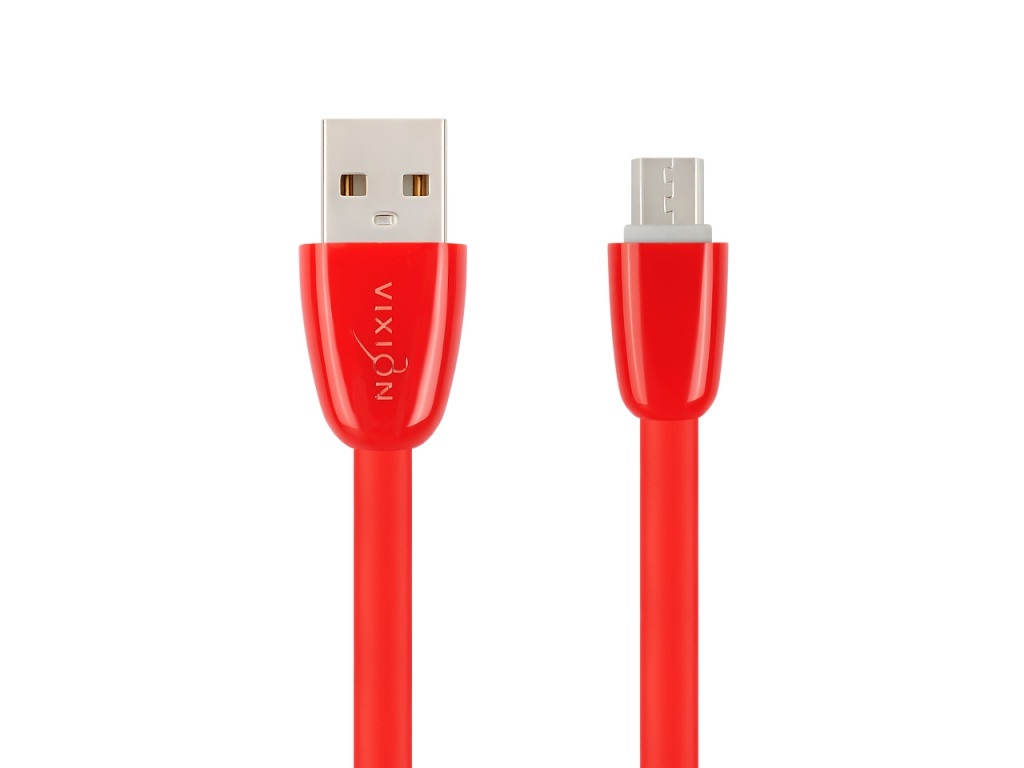 Фото - Аксессуар Vixion K12m USB - microUSB 1m Red аксессуар vixion k26m usb microusb 1m black