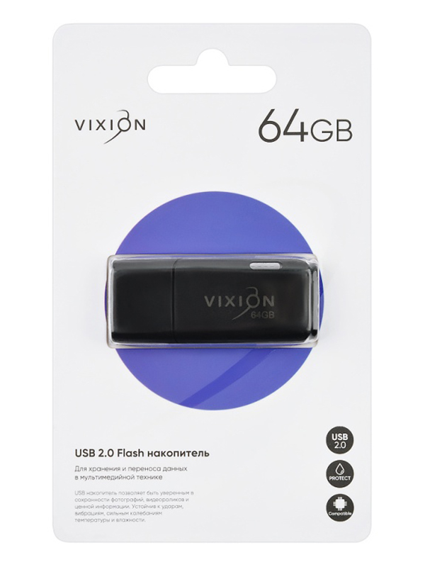 Zakazat.ru: USB Flash Drive 64Gb - Vixion Shark Eyes USB 2.0 GS-00008769