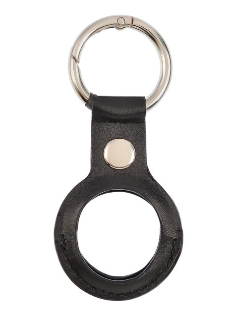фото Чехол vixion для apple airtag leather с кольцом для ключей black gs-00018718