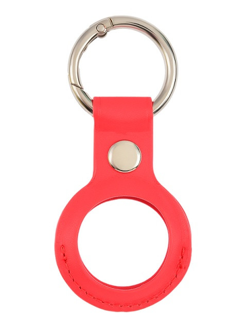 фото Чехол vixion для apple airtag leather с кольцом для ключей red gs-00018722