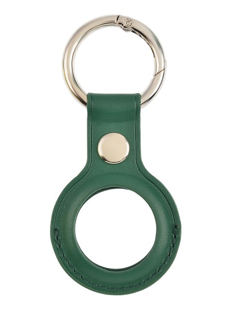 фото Чехол vixion для apple airtag leather с кольцом для ключей green gs-00018721