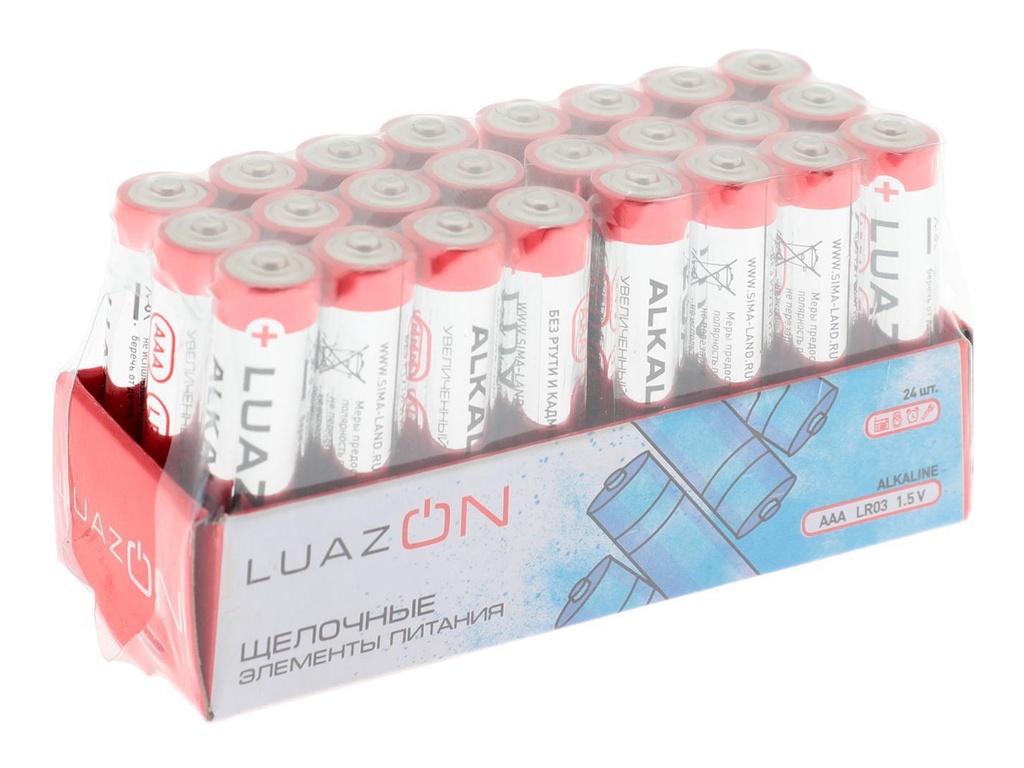 

Батарейка AAA - Luazon LR03 (24 штуки) 5524280, 5524280