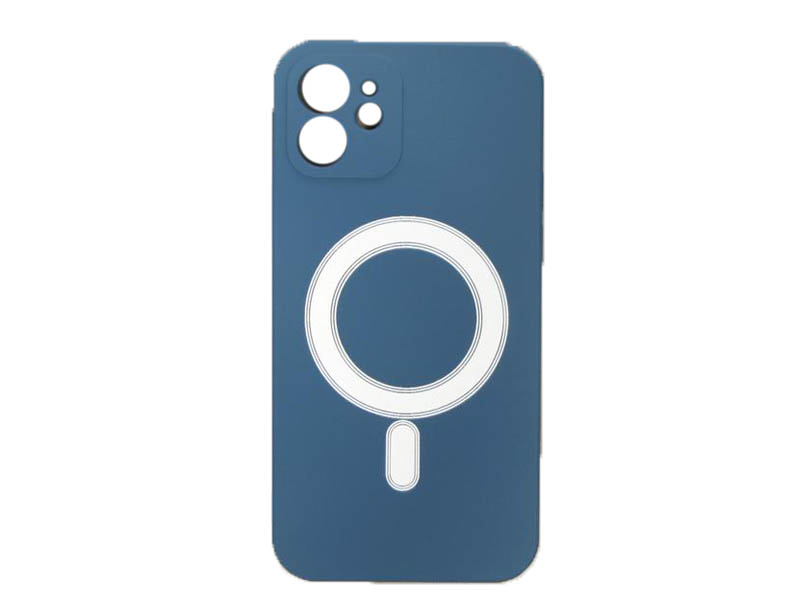 Zakazat.ru: Чехол Luazon для APPLE iPhone 12 MagSafe Silicone Dark Blue 6852577