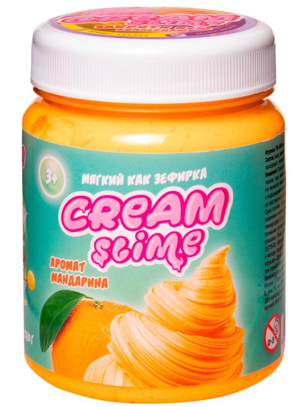 Слайм Slime Cream-Slime с ароматом мандарина 250g SF02-K
