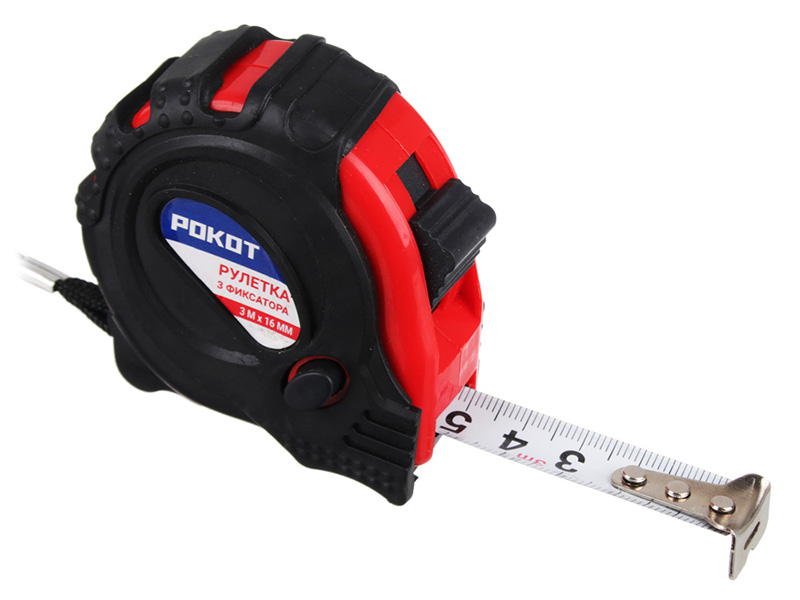 

Рулетка Рокот 3m х 16mm 658-037, 658-037