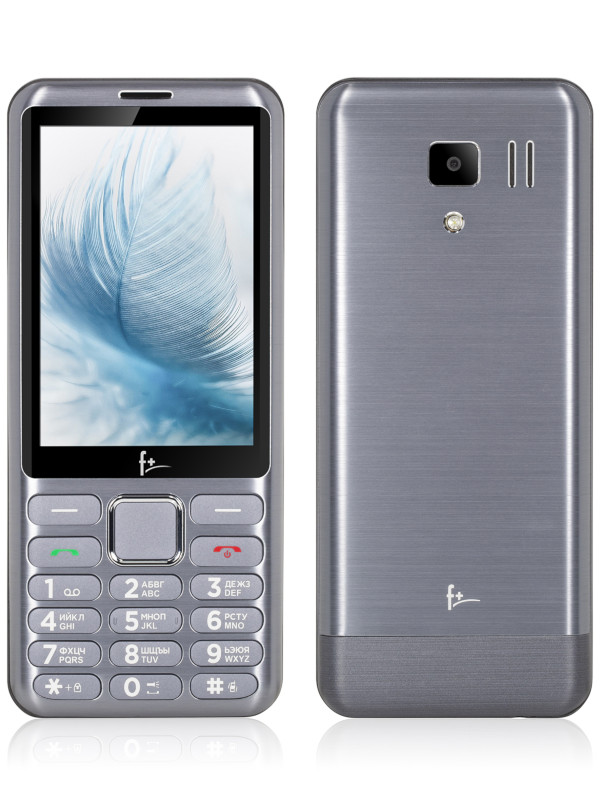 Сотовый телефон F+ S350 Light Grey телефон f s350 light grey