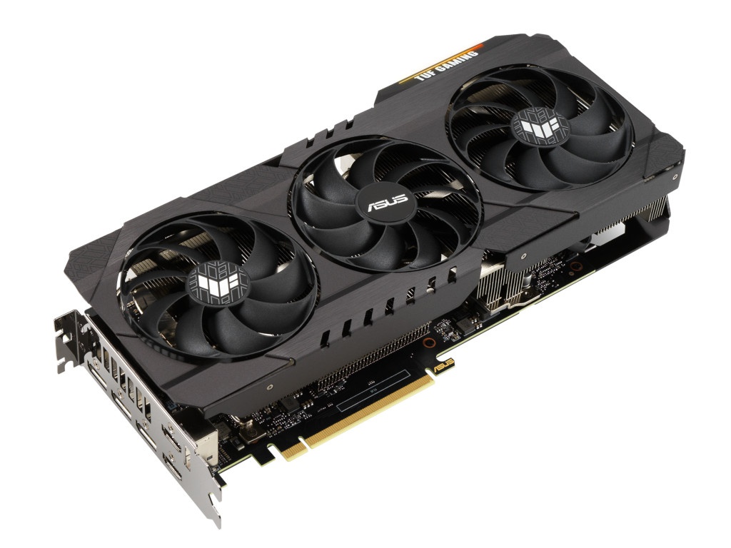 фото Видеокарта asus tuf gaming geforce rtx 3080 v2 lhr 1740mhz pci-e 4.0 10240mb 19000mhz 320-bit 2xhdmi 3xdp hdcp tuf-rtx3080-10g-v2-gaming