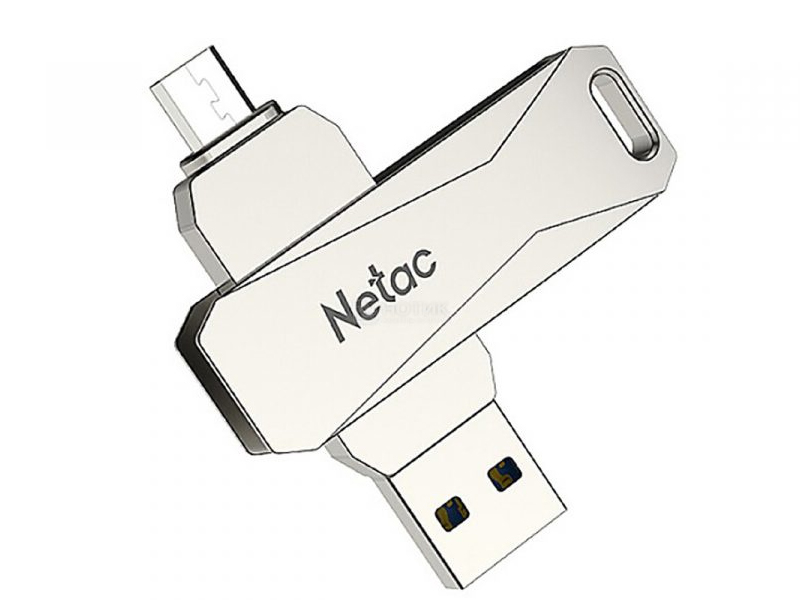 Zakazat.ru: USB Flash Drive 32Gb - Netac U381 USB3.0 + MicroUSB NT03U381B-032G-30PN