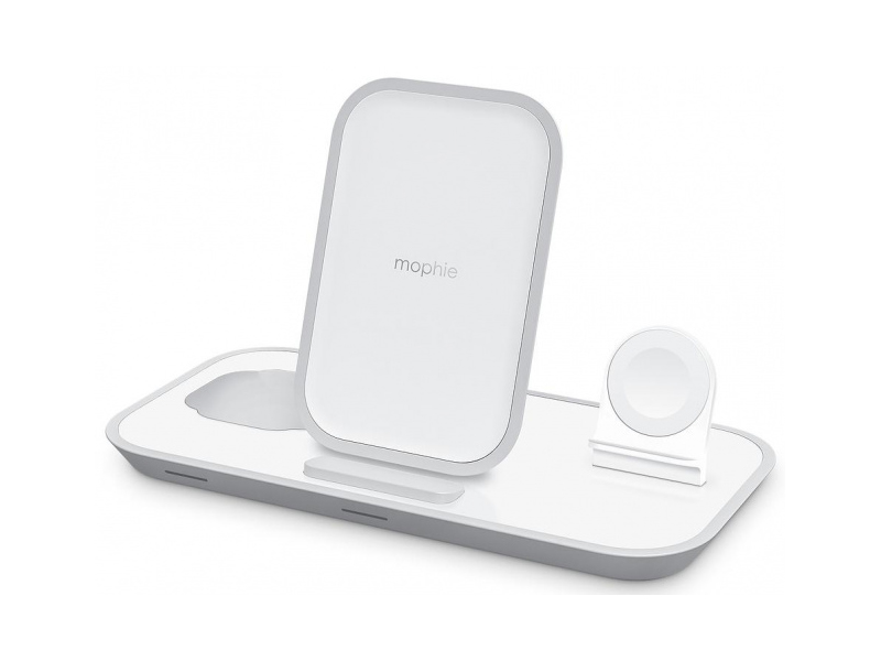фото Зарядное устройство mophie 3-in-1 wireless charging stand white 401305748