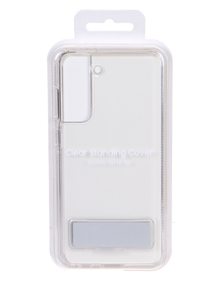 фото Чехол для samsung galaxy s21 fe clear standing cover transparent ef-jg990ctegru