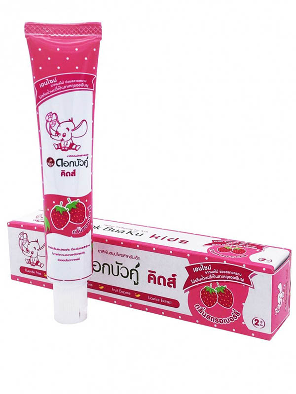 

Зубная паста Twin Lotus Dok Bua Ku Kids Herbal Toothpaste for kids Strawberry Flavor 35g 17005, 17005