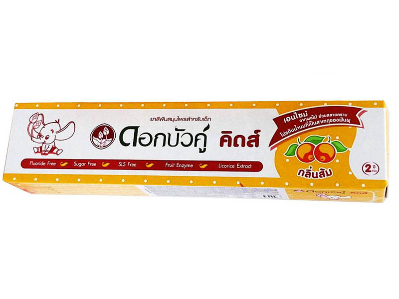 

Зубная паста Twin Lotus Dok Bua Ku Kids Herbal Toothpaste for Kids Orange flavor 35g 17043, 17043