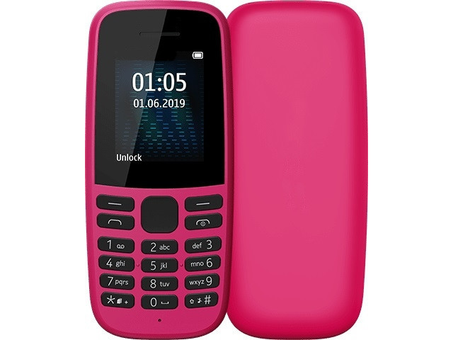 Сотовый телефон Nokia 105 SS (TA-1203) Pink Выгодный набор + серт. 200Р!!!
