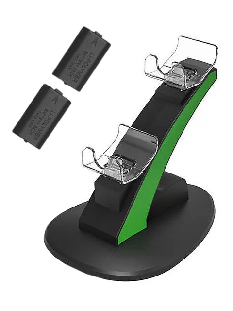 фото Зарядная станция oivo для xbox series s/x dual charging dock + 2 акб 1400 mah black iv-bx305