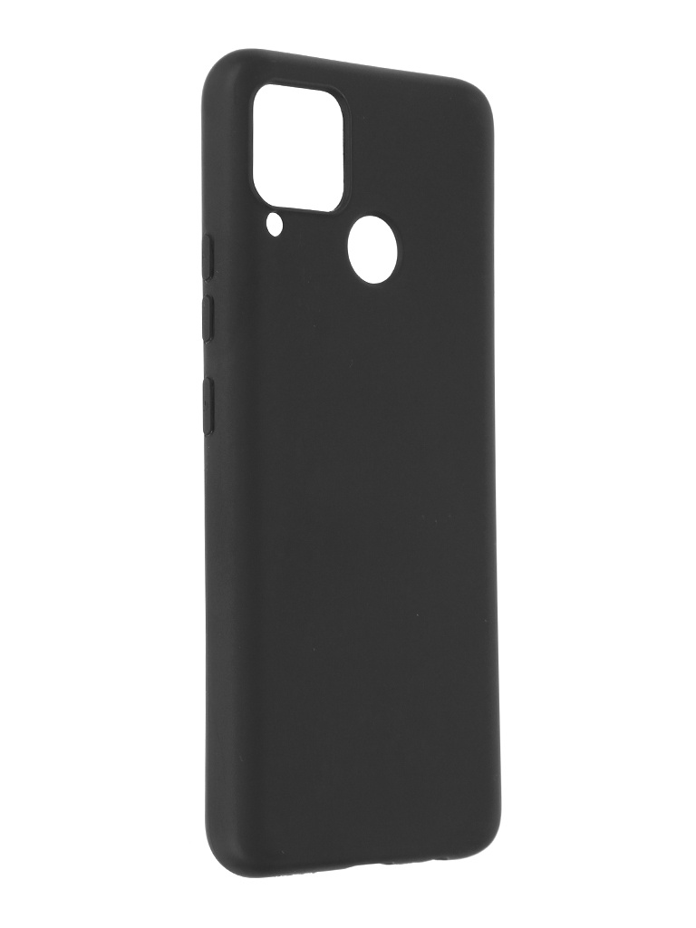 Чехол Alwio для Realme C25 Soft Touch Silicone Black ASTRMC25BK