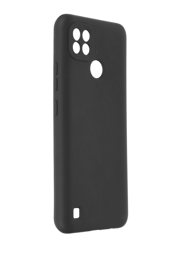 Чехол Alwio для Realme C21 Soft Touch Silicone Black ASTRMC21BK