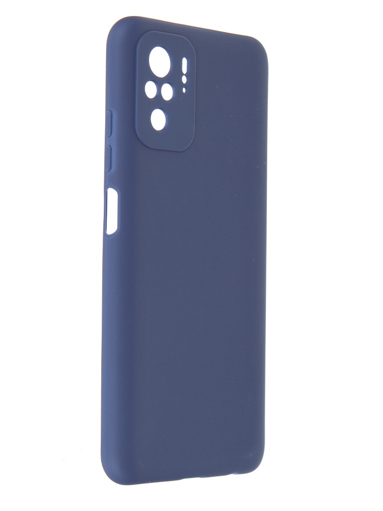 Чехол Alwio для Xiaomi Redmi Note 10 / Note 10s Soft Touch Silicone Dark Blue ASTXRN10BL