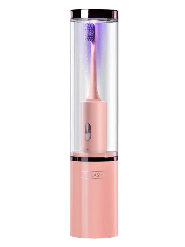 зубная электрощетка xiaomi mijia electric toothbrush t200 pink mes606 Зубная электрощетка Xiaomi T-Flash UV Sterilization Toothbrush Pink Q-05