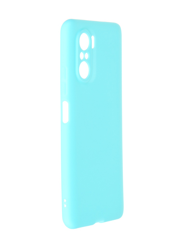 Чехол Pero для Poco F3 Soft Touch Turquoise CC01-XPF3C