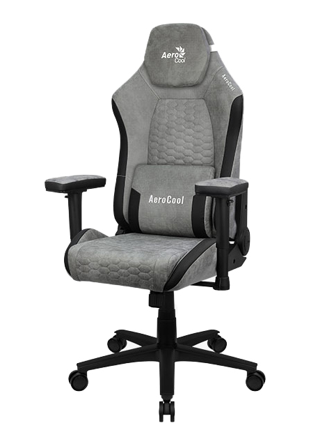 Компьютерное кресло AeroCool Crown Suede Stone Grey компьютерное кресло drift dr275 fabric cloud grey