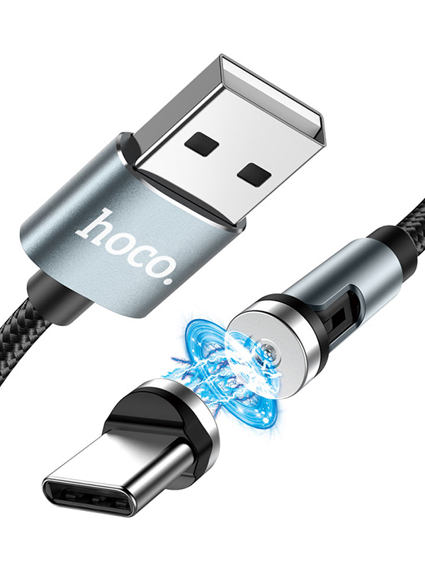 

Аксессуар Hoco U94 Universal Rotating USB - Type-C 1.2m Black, U94