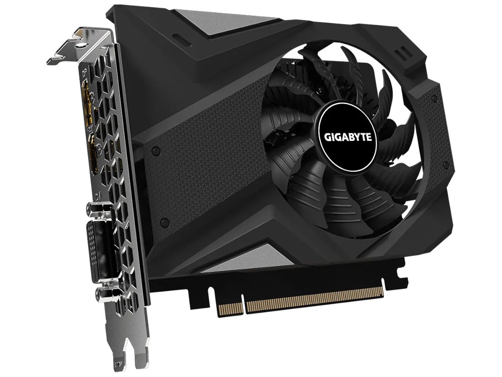 фото Видеокарта gigabyte geforce gtx 1650 d6 oc 4g 1635mhz pci-e 3.0 4096mb 12000mhz 128 bit dvi-d hdmi dp gv-n1656oc-4gd