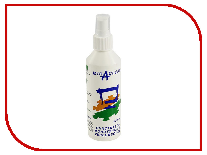 

Очиститель Miraclean 220ml 24101 для мониторов и телевизоров