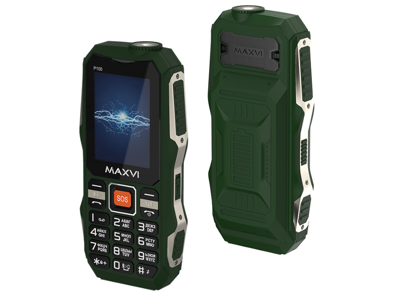 Сотовый телефон Maxvi P100 Green