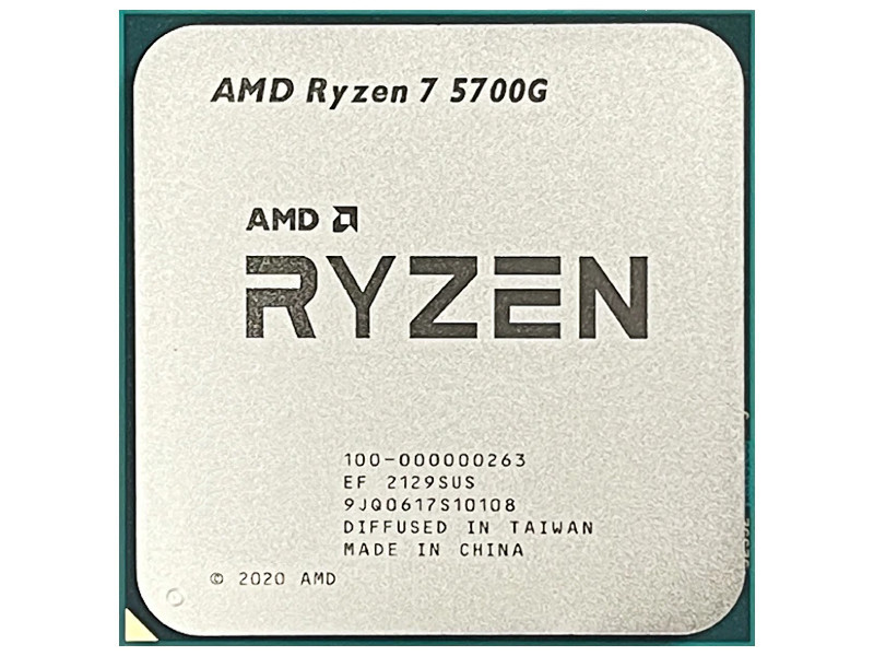 Процессор AMD Ryzen 7 5700G AM4, 8 x 3800 МГц, OEM