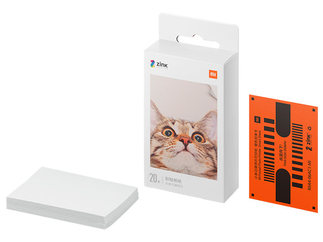 Бумага Xiaomi Mi Portable Photo Printer Paper 2x3-inch 20 листов TEJ4019GL бумага для фотопринтера xiaomi