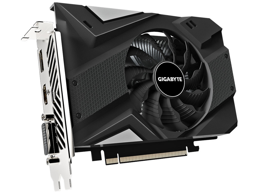 фото Видеокарта gigabyte geforce gtx 1650 d6 4g 1410mhz pci-e 3.0 4096mb 12000mhz 128 bit dvi-d hdmi dp gv-n1656d6-4gd 2.0