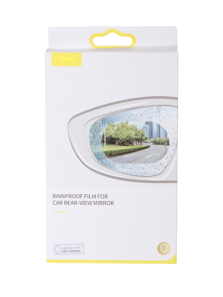 

Пленка для автомобильных зеркал Baseus 0.15mm Rainproof Film for Car Rear-View Mirror Transparent SGFY-C02, SGFY-C02