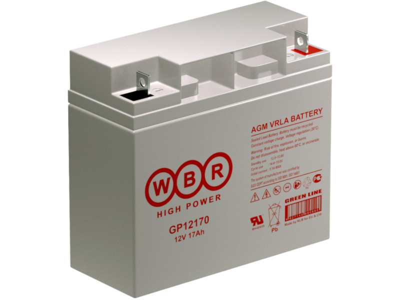 Аккумулятор для ИБП WBR GP12170 12V 17Ah батарея 12v 9 0ah wbr hr1234w 12v 9ah
