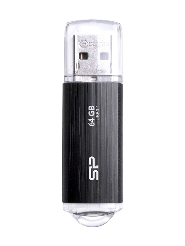 USB Flash Drive 64Gb - Silicon Power Blaze B02 USB 3.1 SP064GBUF3B02V1K usb flash drive 16gb silicon power ultima u03 white sp016gbuf2u03v1w