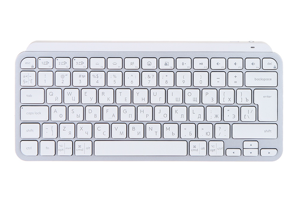 Клавиатура Logitech MX Keys Mini Minimalist Wireless Illuminated Keyboard Pale Grey 920-010502 клавиатура baseus k01b wireless tri mode keyboard frosted grey b00955504833 00
