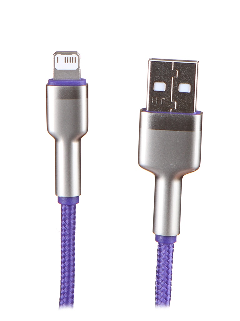 Аксессуар Baseus Cafule Series USB - Lightning 2.4A 1m Purple CALJK-A05 кабель xiaomi baseus cafule series metal data cable usb to ip 2 4a 1m purple caljk a05
