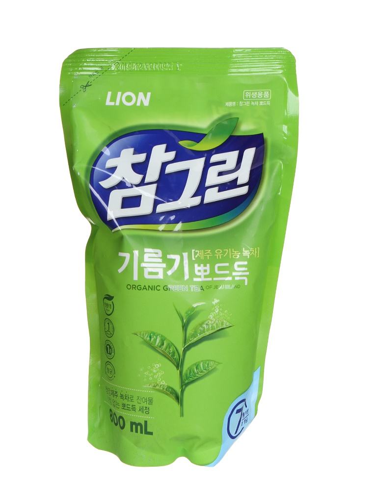 Средство для мытья посуды CJ Lion Зеленый чай 800ml 7026190
