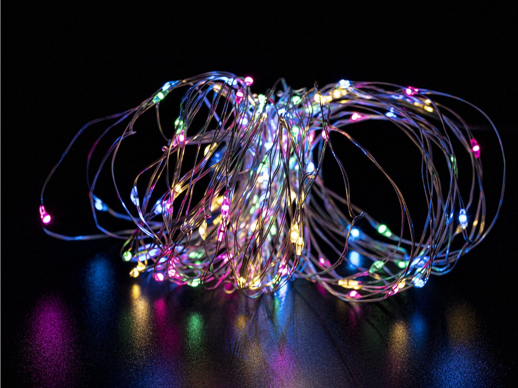 

Гирлянда Золотая сказка Роса 100 LED 10m IP44 Multicolor 591294, 591294