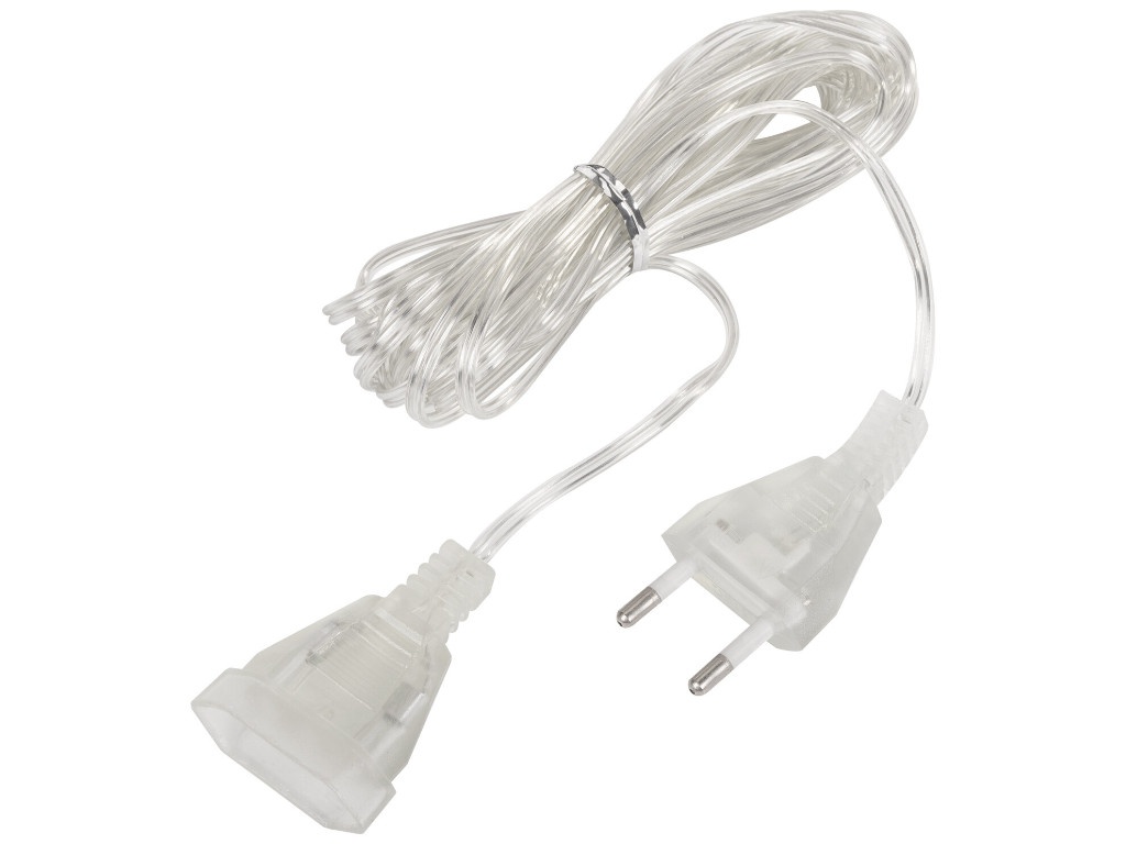 

Удлинитель для электрогирлянд Золотая сказка 5.0m Transparent Cord 591713, 591713