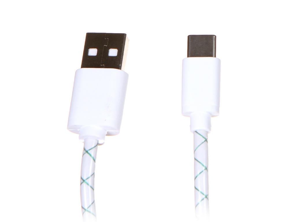 

Аксессуар GCR USB Type-C 3.0m White-Green GCR-53508, GCR-53508