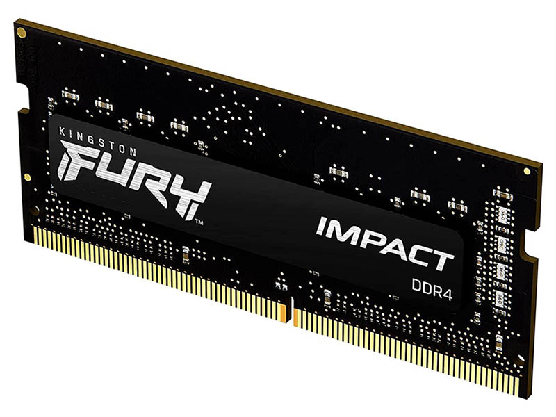 Модуль памяти Kingston Fury Impact Black DDR4 SODIMM 2666MHz PC-21300 CL15 - 8Gb KF426S15IB/8 kingston valueram 32gb ddr4 sodimm pc4 21300 kvr26s19d832