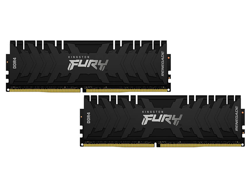 фото Модуль памяти kingston fury renegade black ddr4 dimm 4266mhz pc-34100 cl19 - 32gb kit (2x16gb) kf442c19rb1k2/32