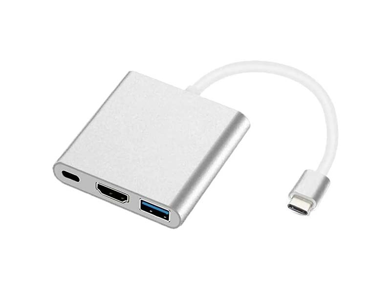 Аксессуар Адаптер Vbparts для APPLE MacBook Multiport Type-C - USB/HDMI/Type-C Silver 057511 аксессуар адаптер vbparts для apple macbook type c hdmi 2xusb 3 0 sd tf silver 075357