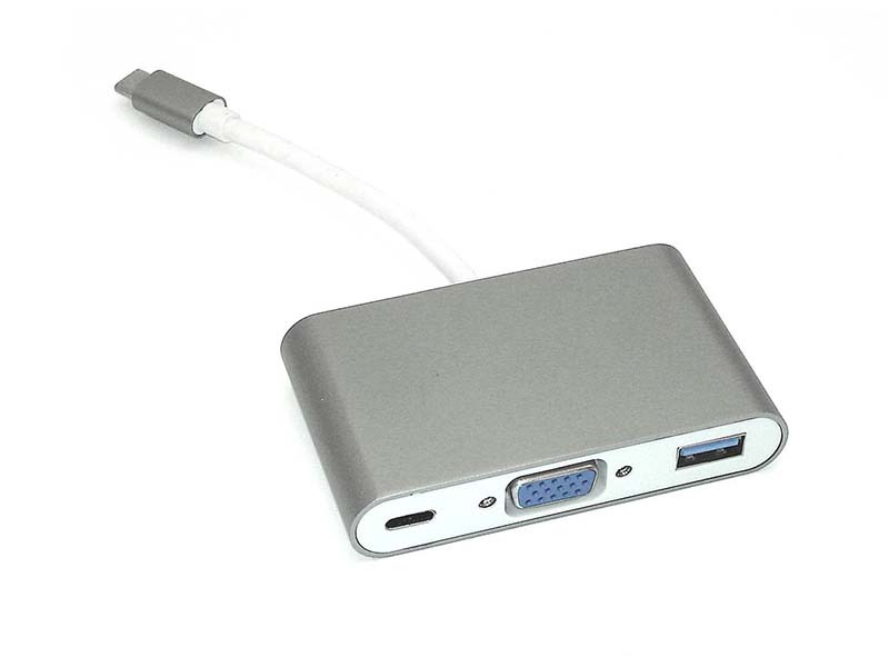   Vbparts  APPLE MacBook Type-C - VGA/USB 3.0 + Type-C Grey 075340